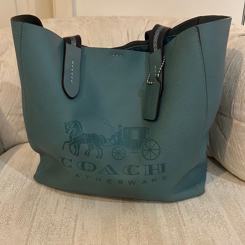 Coach leather tote